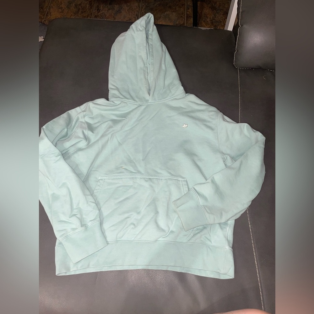 Adidas Originals Trefoil Hoodie – Men’s Small (Mint Green)